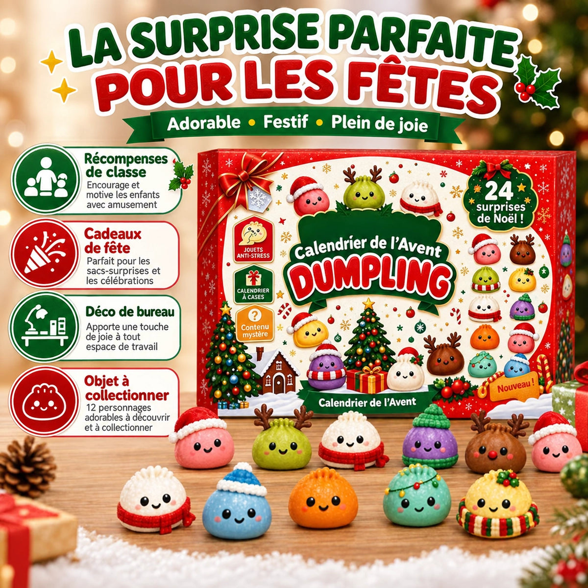 Calendrier de l'Avent Dumpling Squishy 2026
