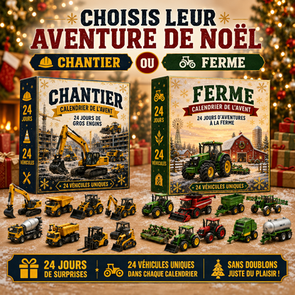 Calendrier de l'Avent de 24 véhicules miniatures