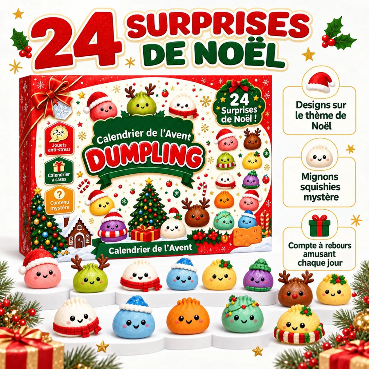 Calendrier de l'Avent Dumpling Squishy 2026