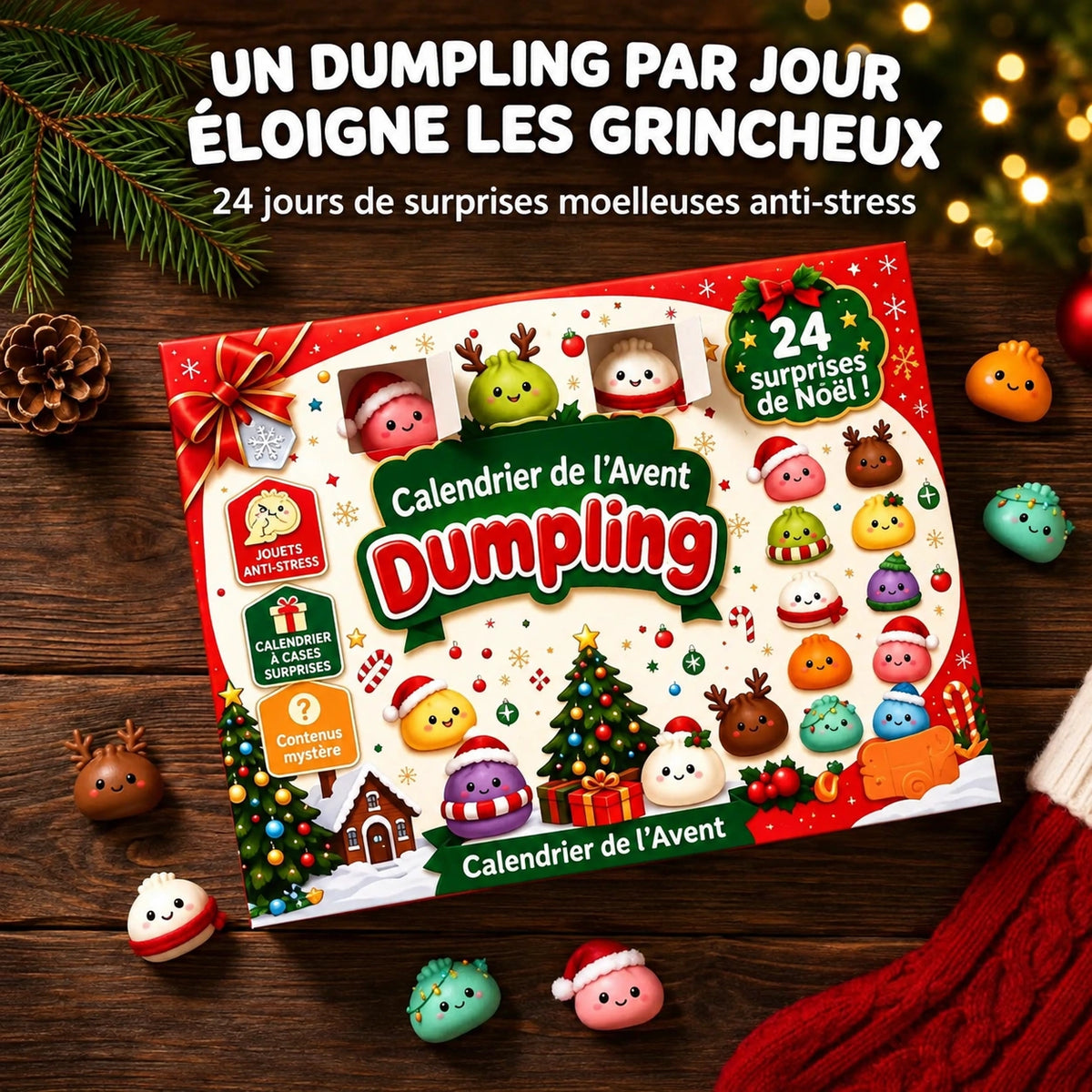 Calendrier de l'Avent Dumpling Squishy 2026