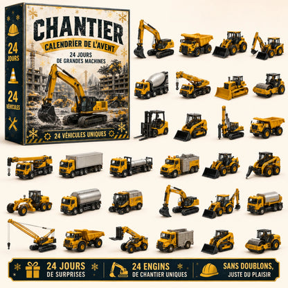 Calendrier de l'Avent de 24 véhicules miniatures