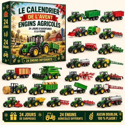 Calendrier de l'Avent de 24 engins agricole