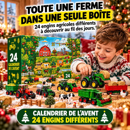 Calendrier de l'Avent de 24 engins agricole