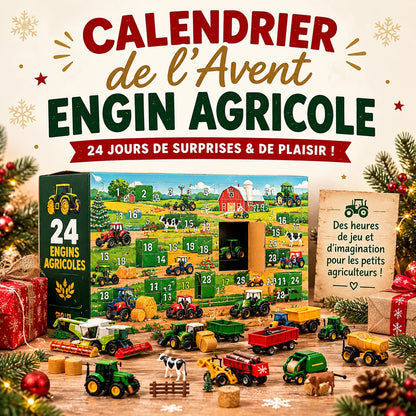 Calendrier de l'Avent de 24 engins agricole